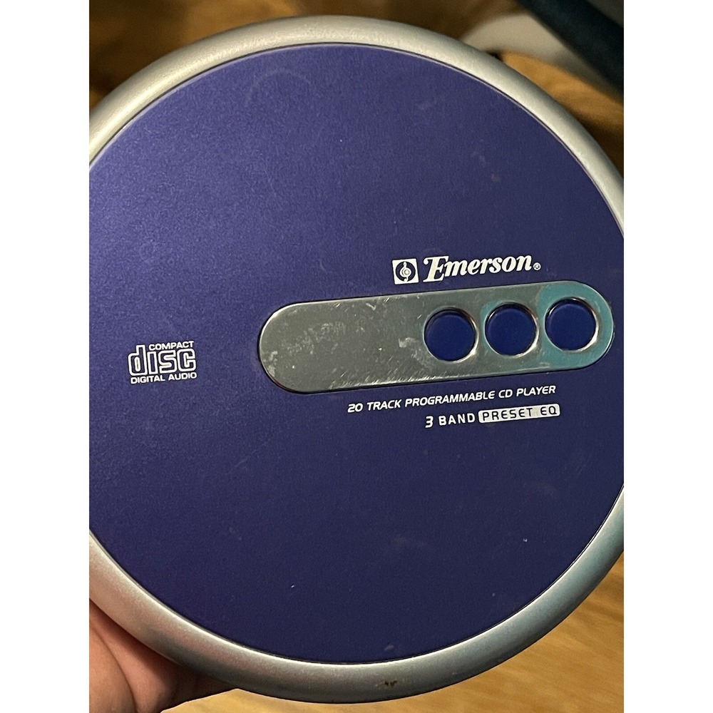 Emerson CD Portable Compact Disc Player HD7998BL Programmable Tested